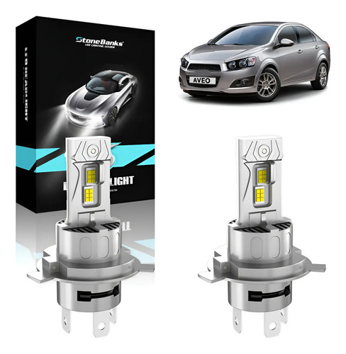 Kit De Faros Led H4 Para Chevrolet Luz Alta Y Baja 3570 Csp