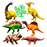 Dinosaurios De Goma Premium X6 Unidades Juguete Regalo Niño