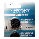 5 X Euroenergy Cr2430 3v Para Sensores Alarmas Relojes 
