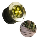 Lámpara Luz Led Cálida Empotrar Jardín Exterior 7w T3764 Color De La Estructura Negro