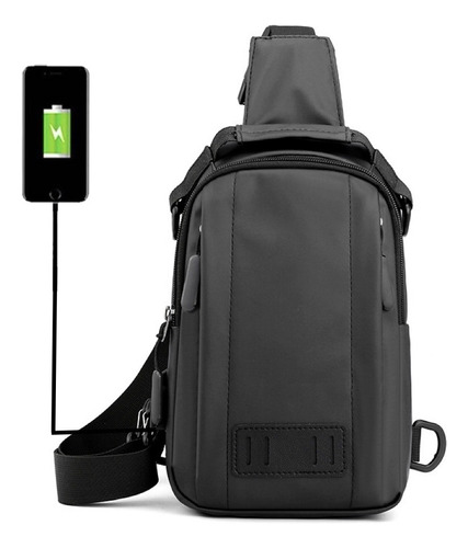 Bolso Banano De Moda Cruzado Bandolero Carga Usb + Cable