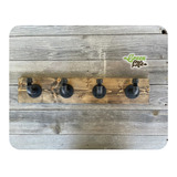 Perchero De Pared Industrial Vintage Mod. Pi-01 Greenlife