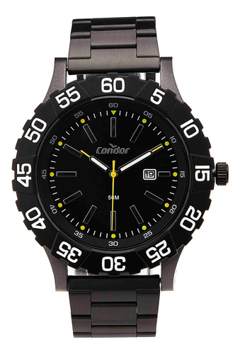 Relógio Masculino Speed Copc32fo/k7p Preto Condor