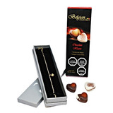 Tobillera Corazón En Baño De Oro 18k + Chocolates Gratis