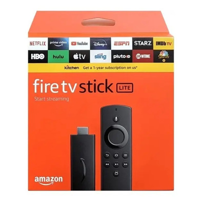 Amazon Fire Tv Stick Lite Botón Azul Alexa Color Negro Tipo De Control Remoto De Voz | Envío gratis
