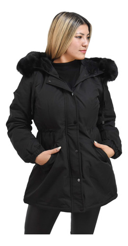 Campera Parka Importada Mujer Invierno Con Piel Yd 6365