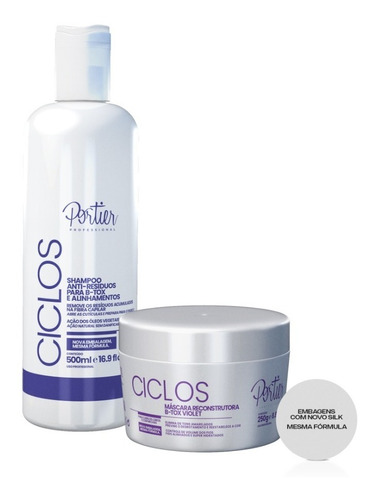 Portier Ciclos Shampoo Anti-resíduos + B-tox Violet 250g