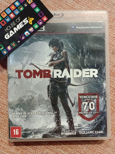 Tomb Raider Ps3 Midia Física Usado 