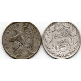 Monedas De Plata Historica Chilenas 1925 Un Peso