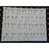 Molde Silicone Letras Médias