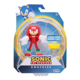 Boneco Articulado Knuckles De 10cm Com Acessório - Sonic