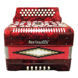 Farinelli 3012far Acordeon Diatonico Botones Fa Rojo + Envio