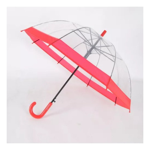 Guarda-chuva Infatil Transparente Vermelho