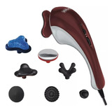 Masajeador Eléctrico Portátil Para Cuello Wahl Hot-cold Therapy Rojo/blanco 120v