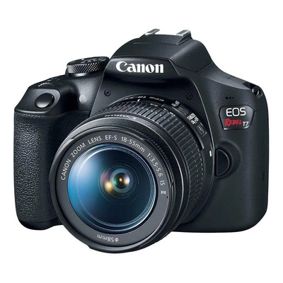 Canon Eos Rebel T7 Dslr Color Negro Con Lente Ef-s 18-55mm | Meses sin interés