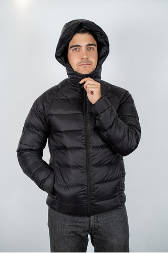 Parka Pluma Hombre Con Mangas