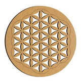 Mandala Flor De La Vida Mdf Sala Y/o Recamara 77cm Art517