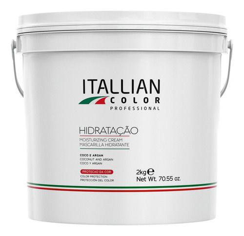 Itallian Color Hairtech Mascara De Hidratação Para Cabelos Ressecados 2kg
