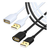 Besgoods - Cable De Extensión Usb (2 Unidades, Usb 2.0, 1,8