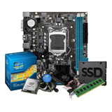 Kit Up I7 Placa H55 1156 + 8gb + Cooler + Ssd 240gb + Gt 210