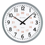 Reloj De Pared Analógico Atómico Bulova Modelo C5003 Atomic 