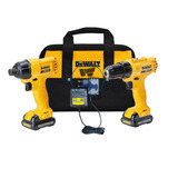 Kit Dewalt 12v Taladro + Atornillador Impacto + 2 Bat + Carg