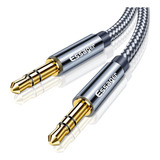 Cable De Audio Auxiliar De 3,5 Mm, Conector Chapa Oro, 24 K,