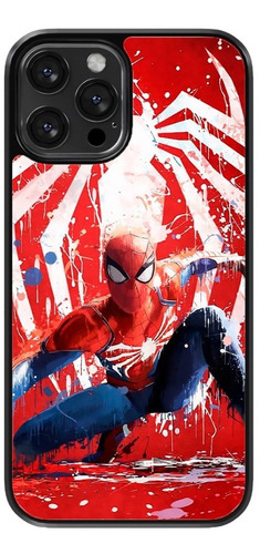 Funda Para Celular Spiderman Hombre Araña Fondo Rojo Marvel
