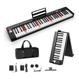 Cossain Piano Teclado 61 Teclas, Piano Digital Plegable Con 