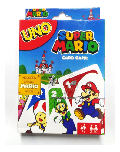 Juego De Cartas Uno  Mario Mattel Drd00