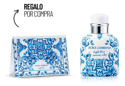 Set Perfume Dolce & Gabbana Light Blue Summer Vibes Man Edt 