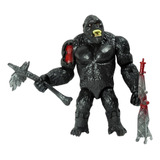 Boneco Articulado Kingkong Com Acessórios Kingkongvsgodzilla