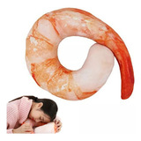 A Forma Almohada Para El Cuello Viaje Portátil Camarones 3d