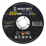 Heavy Duty Ecoinox  Corte Fino Inox 100 Discos De Corte 115mm 4.1/2
