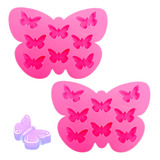 Molde Silicona Mariposa X 2 Para Decoracin De Pasteles Y Cho