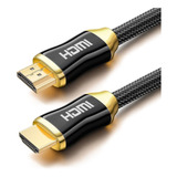 Cable Hdmi 4k Premium 2.0 Hdmi, Chapado En Oro