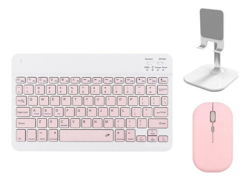 Teclado + Mouse + Soporte Para Celular/tableta