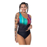 Tankini Musculosa + Bombacha Malla Deportiva Bianca 24244