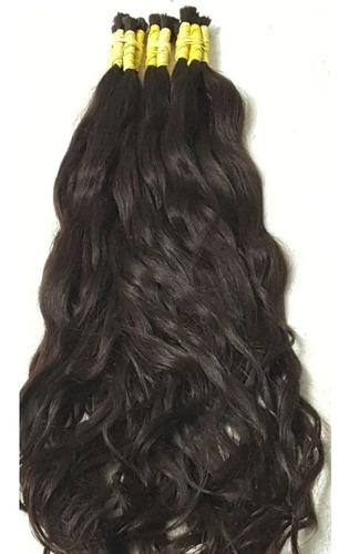 Cabelo Humano Mega Hair Ondulado 60 A 65cm -200gr