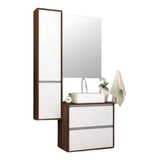 Vanitory Moderno Mueble Para Baño Espejo Organizador Vm-227