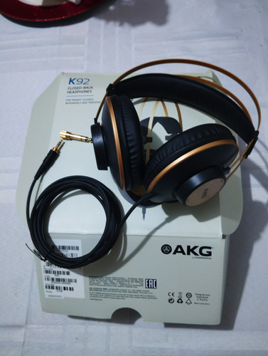 Fone Headset Akg K92 Dourado Profissional