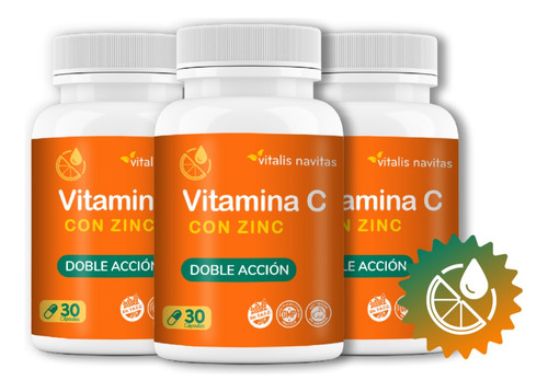Vitalis Navitas Vitamina C + Zinc Plan 90 Días 