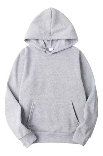 Buzo Saco Buso Hoodie Capota Unisex Cerrado Unicolor Adulto