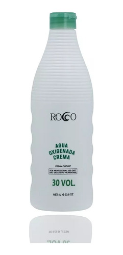 Agua Oxigenada En Crema 30 Vol 1l Rocco