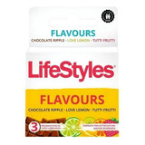 Preservativo Lifestyle Flavours 3 Condones Aromas Y Sabores