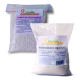 Bicarbonato De Sódio 1kg + Cloreto De Cálcio Em Bolinhas 1kg