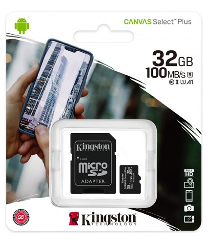 Memoria Flash Kingston Technology Microsd, 32gb Clase 10