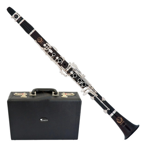 Clarinete Profissional Madeira Sib Eagle Clr08 Com Estojo