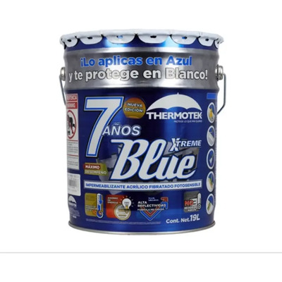 Impermeabilizante Acrílico Thermotek Blue Xtreme Azul 19L | Envío gratis