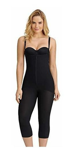 Leonisa Hook-and-zip Mid-calf Sculpting Body Shaper Black